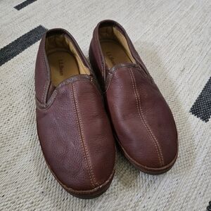 L.L. Bean Men's Brown Elkhide Slip-on Shoes